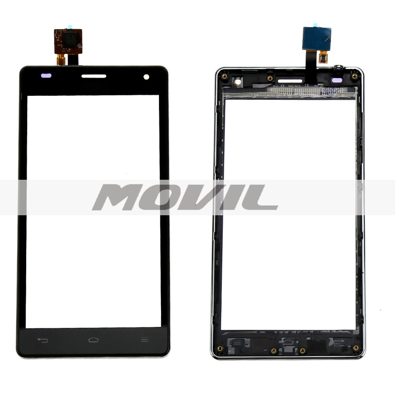 Touch Screen Digitizer Glass Touch Panel with Bezel Frame Replacement for LG P880 Optimus 4X HD